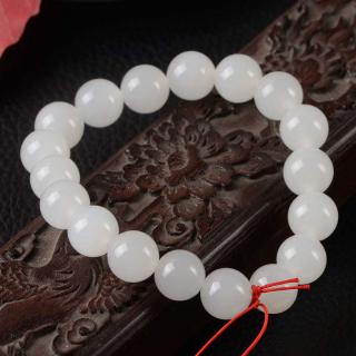 玉润一品和田玉手链 青海料羊脂白玉手链 女款手串 白玉手链顺丰