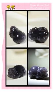💎和田玉烟紫貔貅:财富与品味的象征💼