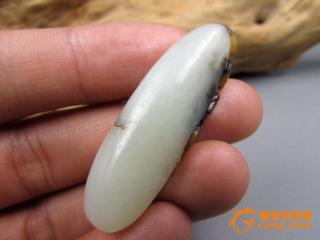 和田玉 山流水独霸天下挂件